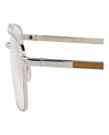 Gucci Aviator-Frame Metal Optical Frames
