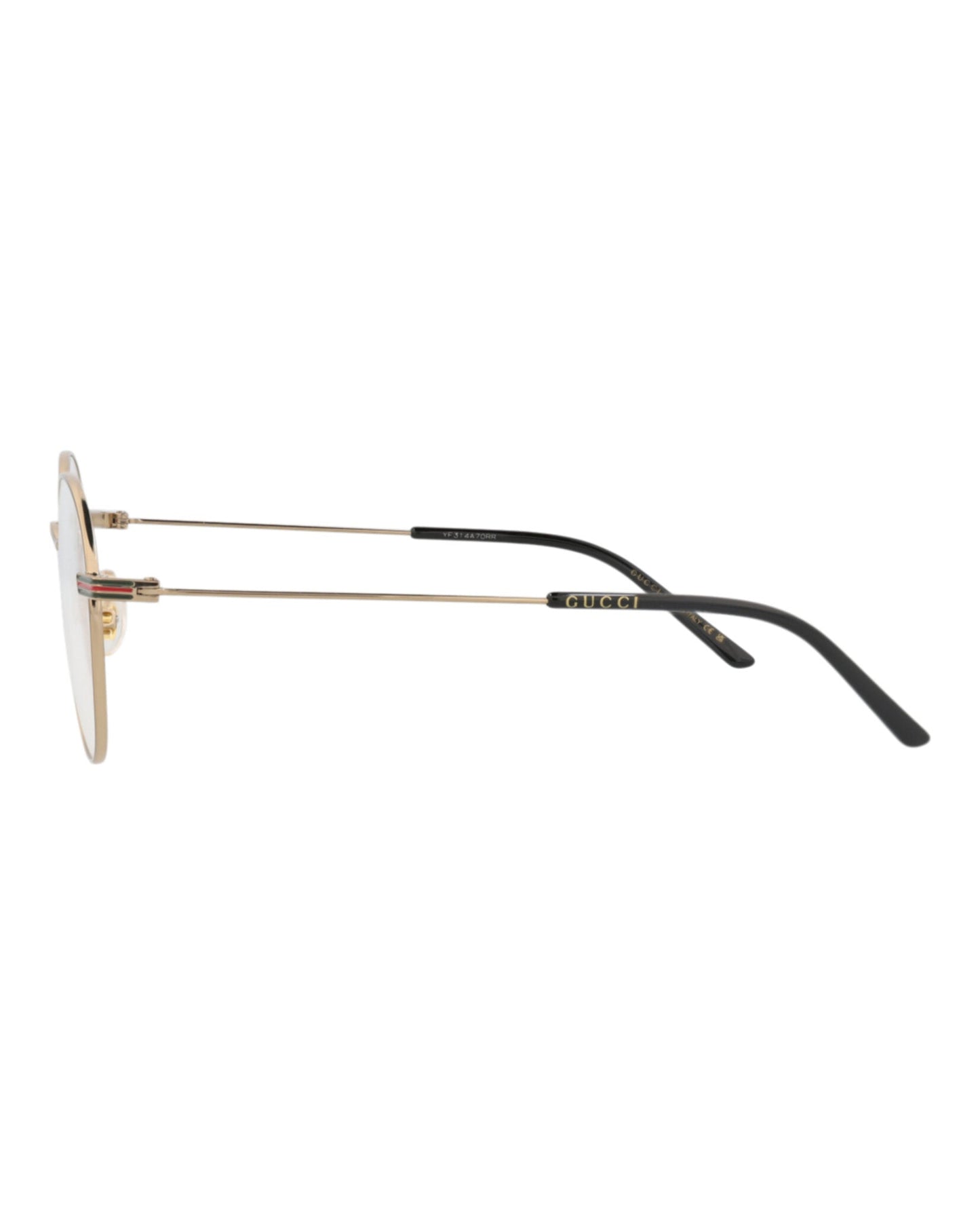 Gucci Round-Frame Metal Optical Frames