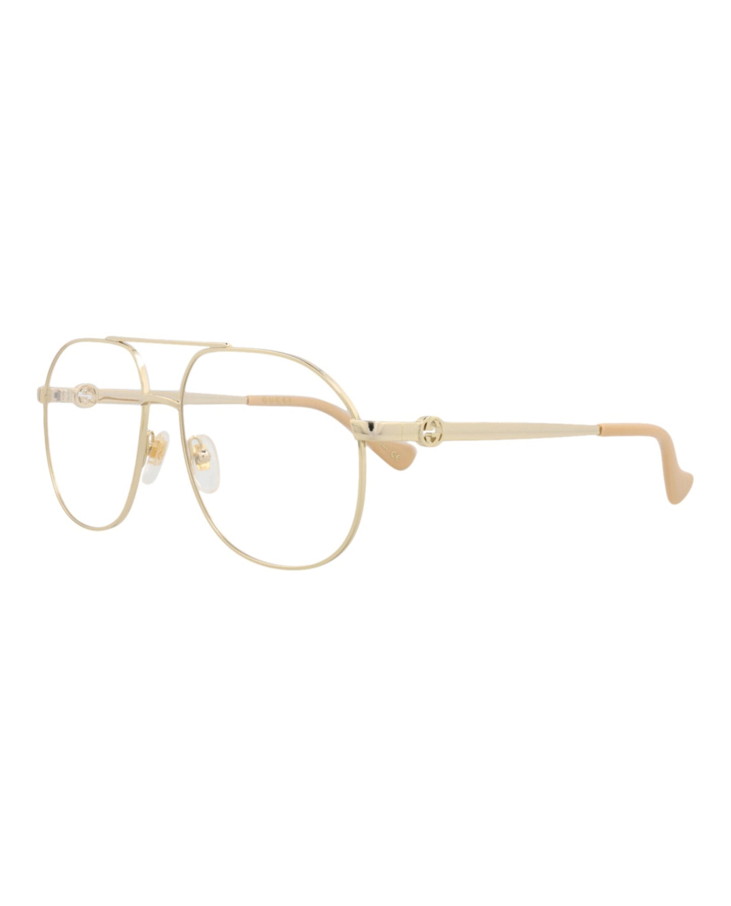 Gucci Aviator-Frame Metal Optical Frames