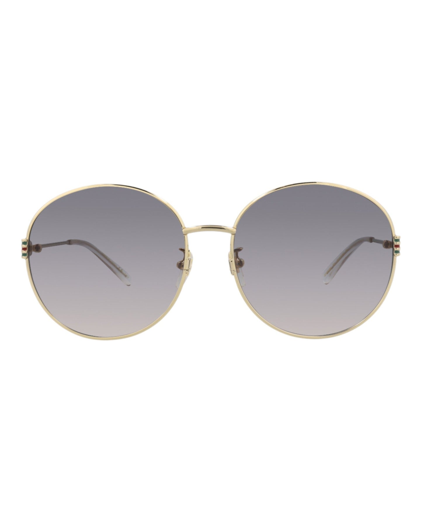 Gucci Round-Frame Metal Sunglasses