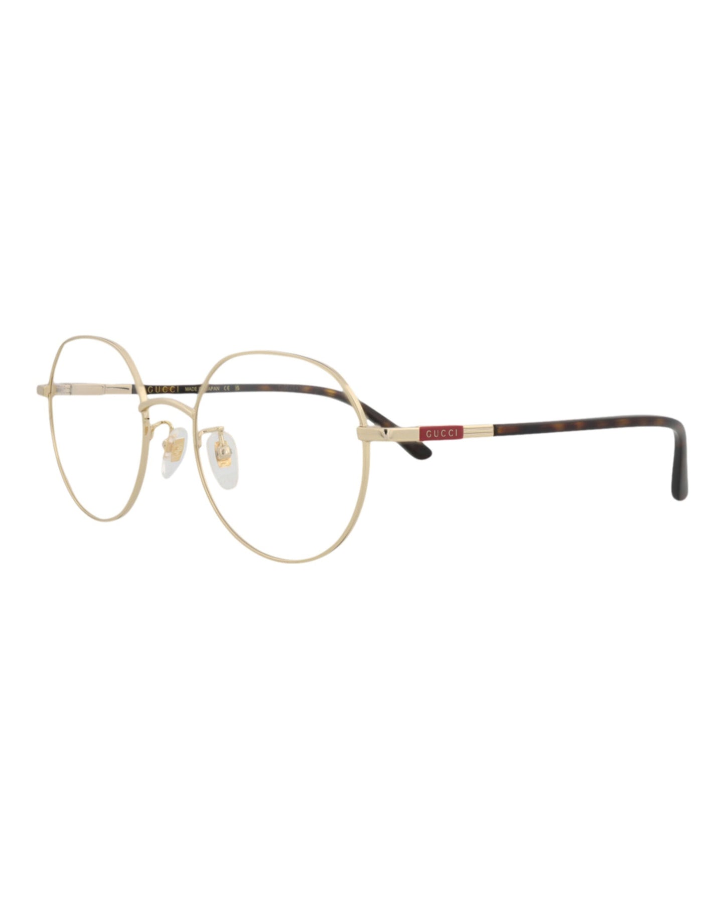 Gucci Round-Frame Metal Optical Frames