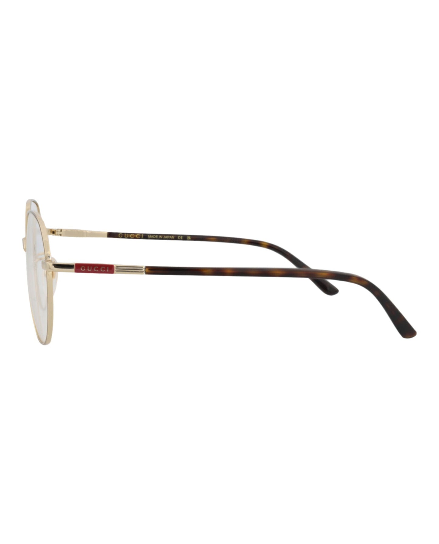 Gucci Round-Frame Metal Optical Frames