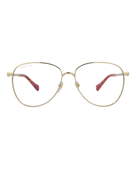 Gucci Aviator-Frame Metal Sunglasses