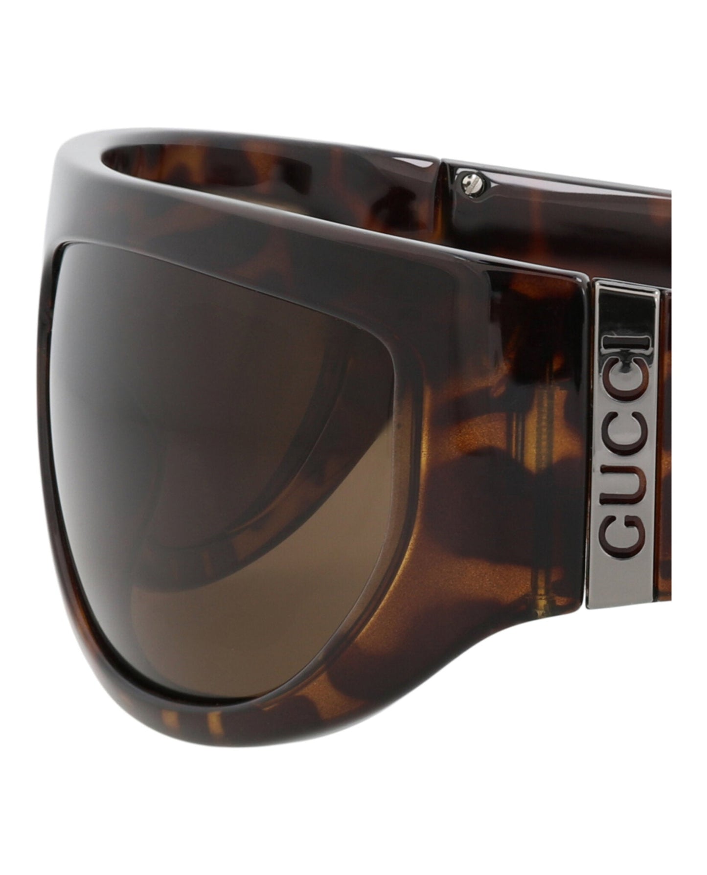 Gucci Shield-Frame Injection Sunglasses