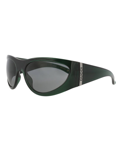 Gucci Shield-Frame Injection Sunglasses