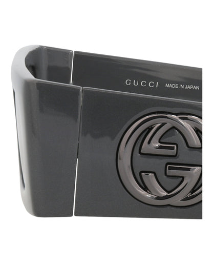 Gucci Shield-Frame Injection Sunglasses