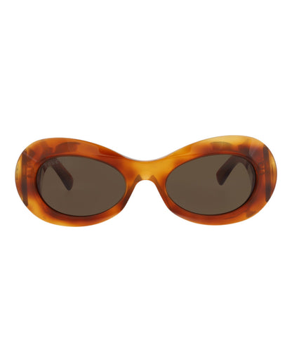 Gucci Round-Frame Recycled Acetate Sunglasses