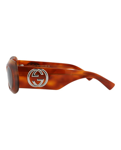 Gucci Round-Frame Recycled Acetate Sunglasses