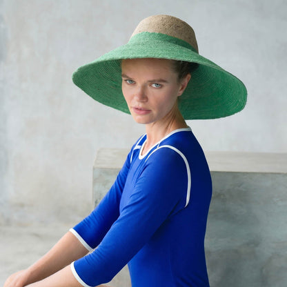 The Girl 3/4 Sleeve Second Skin Active Bodysuit In Sea Blue | Lenzing™ Viscose Stretch Fit