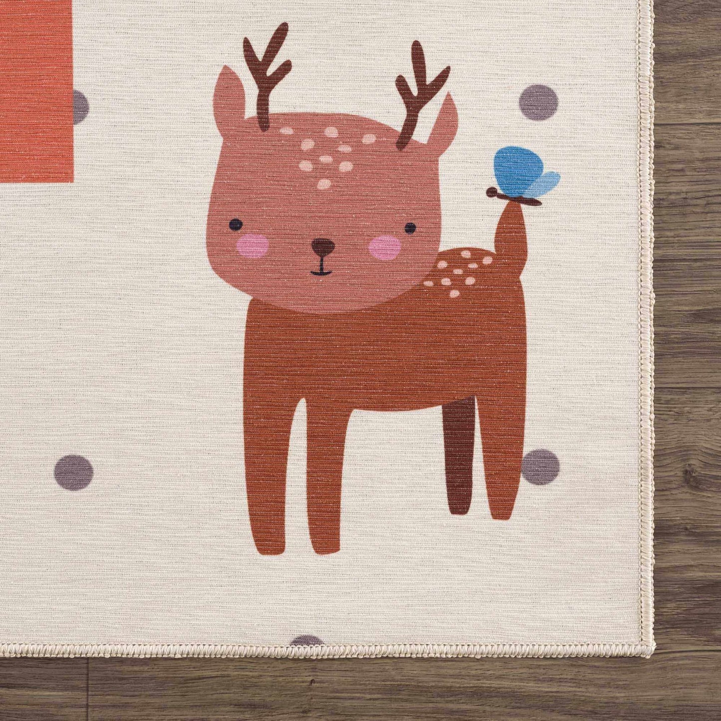 Lundy Kids Hopscotch Colorful Washable Area Rug