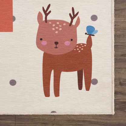 Lundy Kids Hopscotch Colorful Washable Area Rug