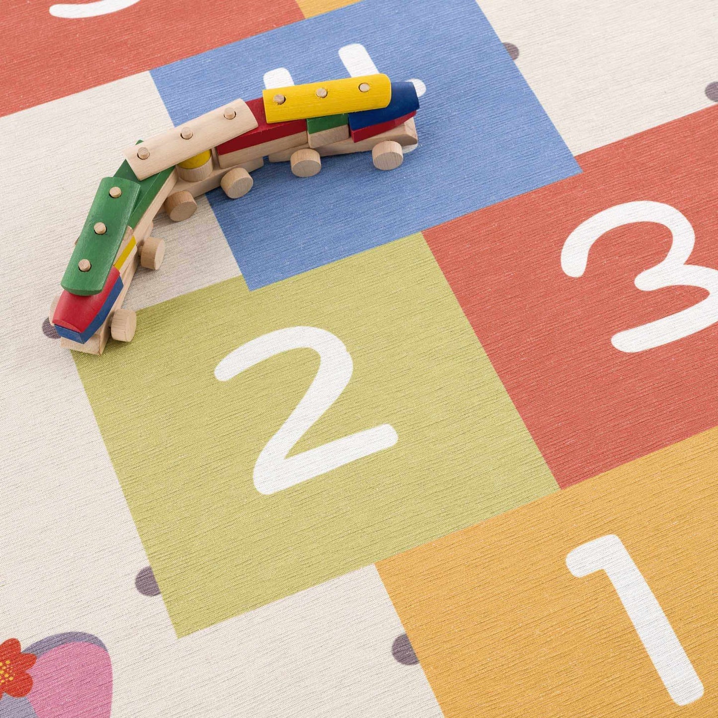 Lundy Kids Hopscotch Colorful Washable Area Rug