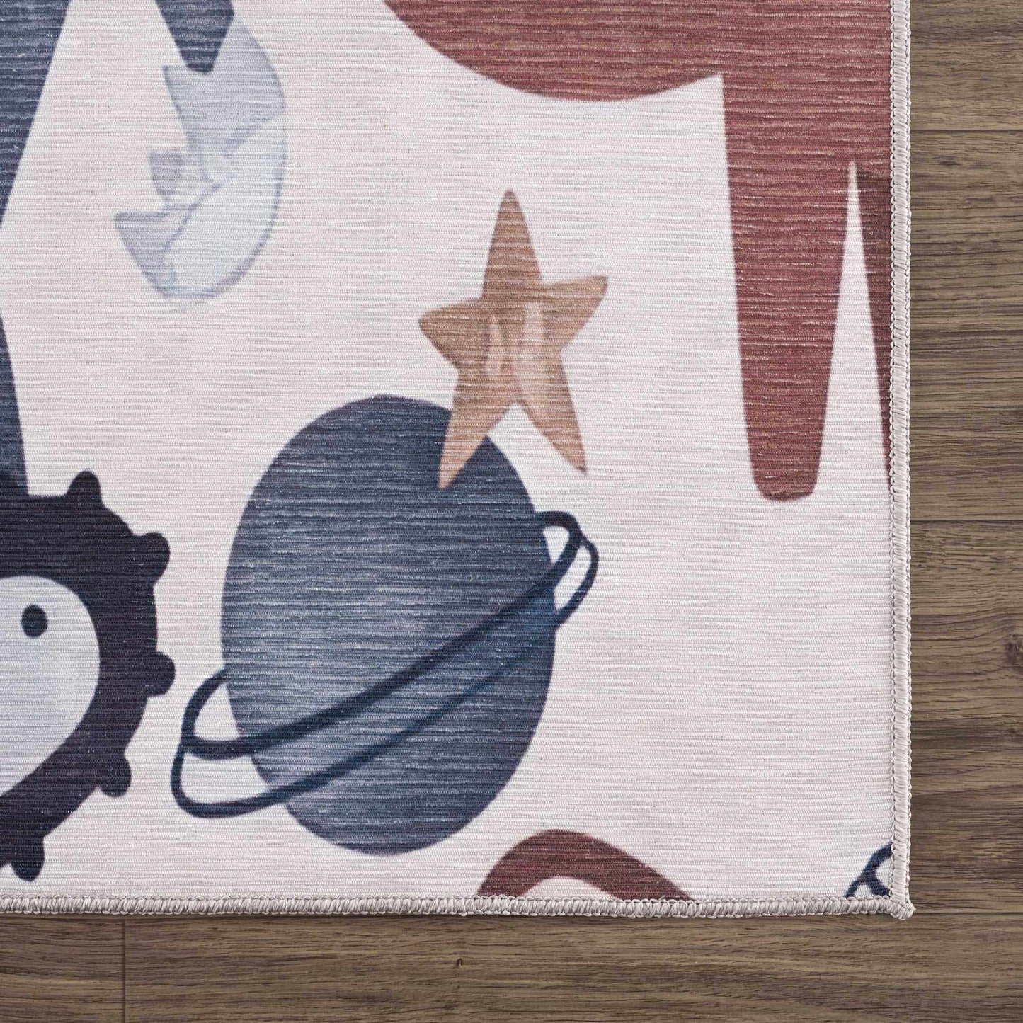 Libra Rainbow Kids Washable Area Rug