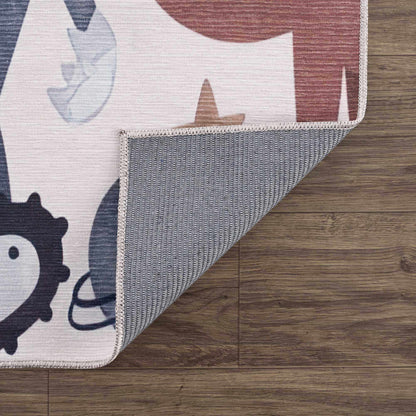 Libra Rainbow Kids Washable Area Rug