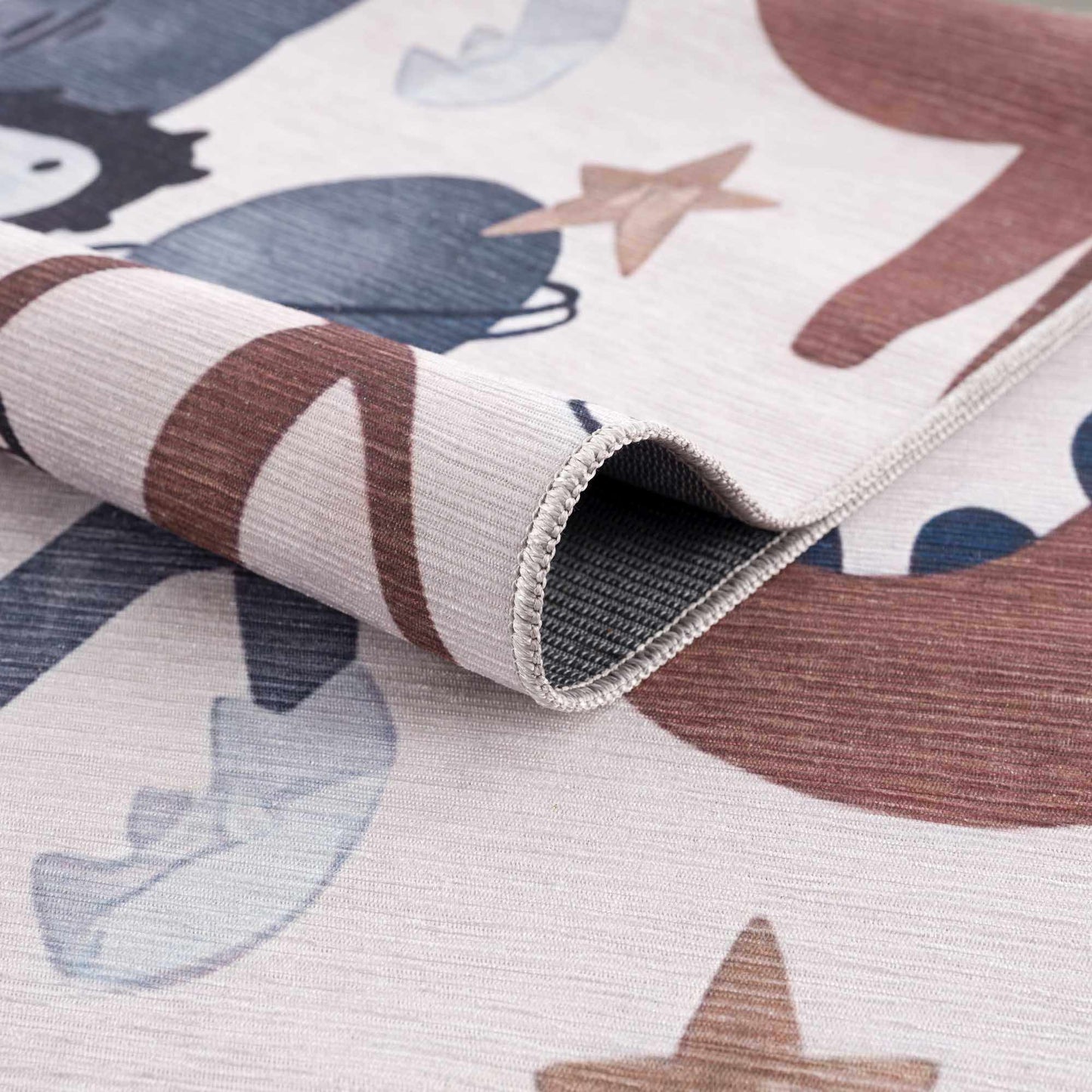 Libra Rainbow Kids Washable Area Rug