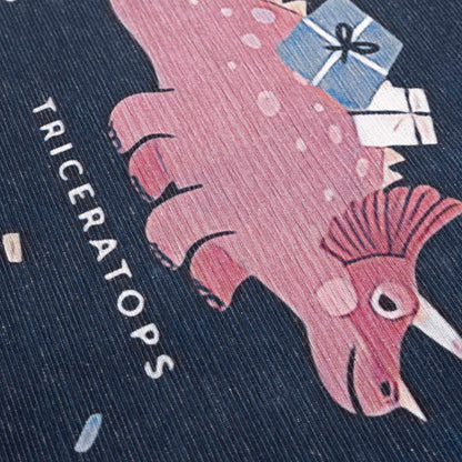 Milne Navy Dinosaur Washable Kids Rug