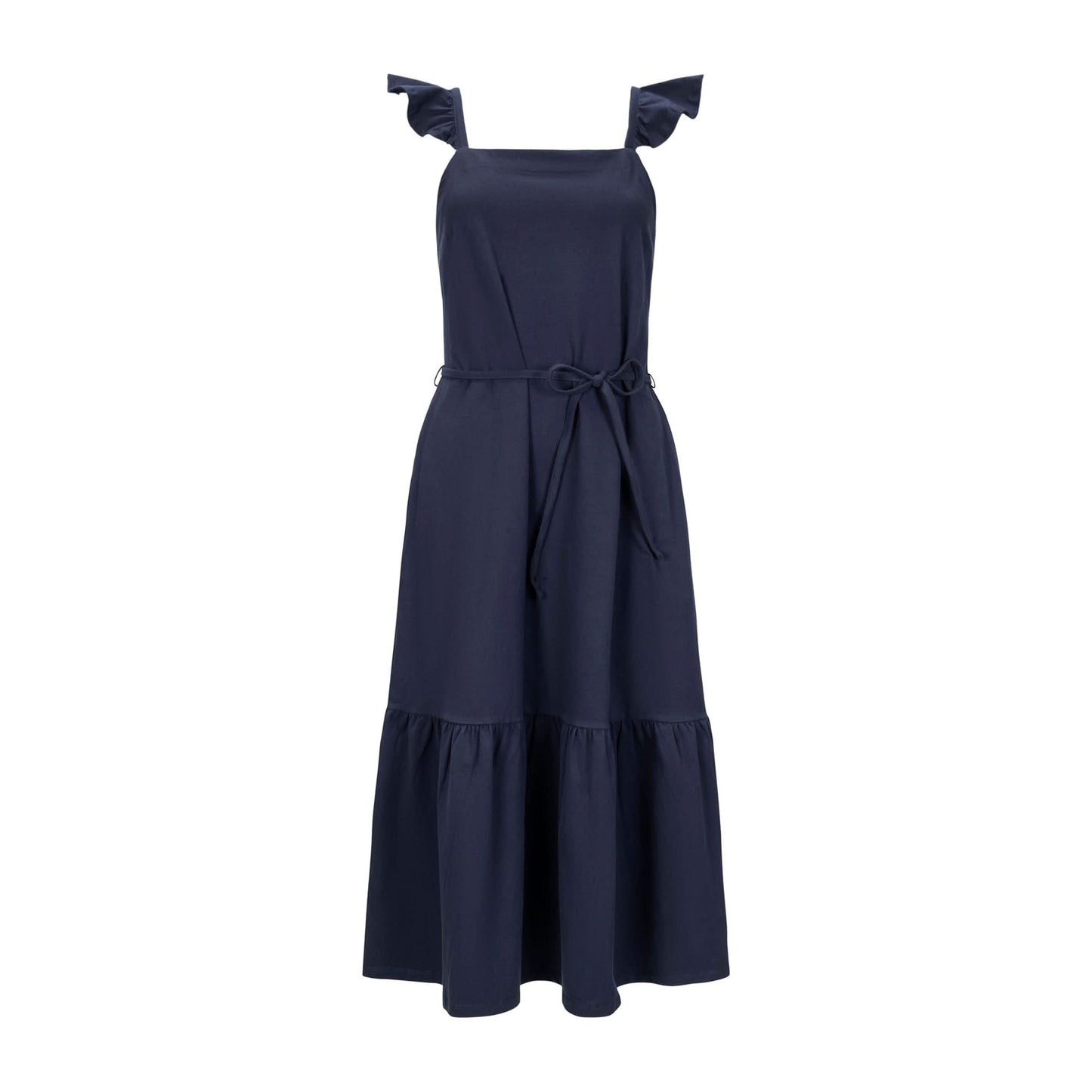 Organic Knit Flounce Dress