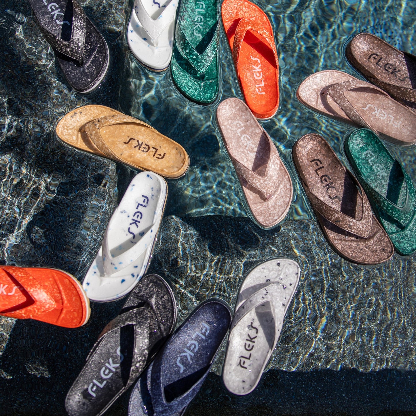 Fleks Unisex West Beach Flip Flop - Coconut Shell