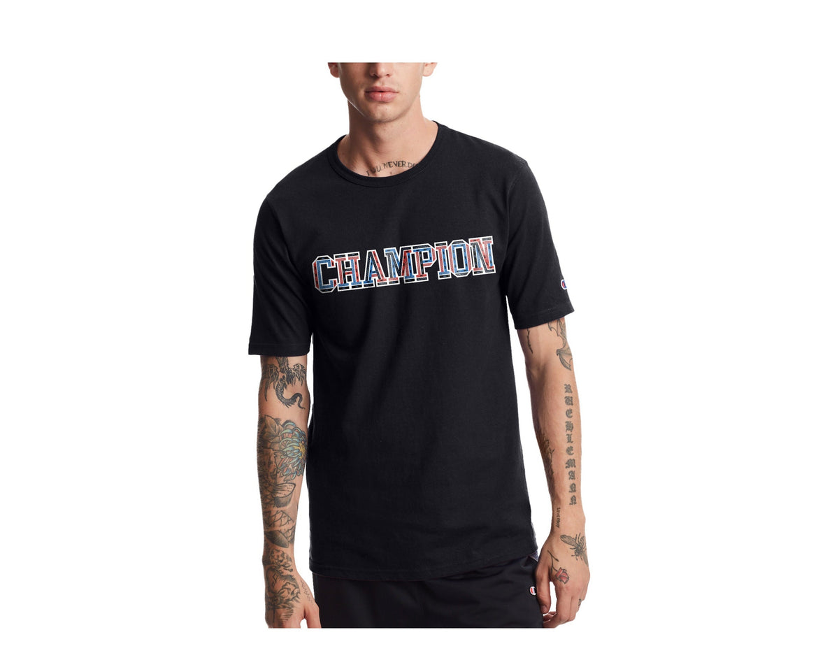 Champion C Life Heritage 3D Logo Men's T-Shirt — Black