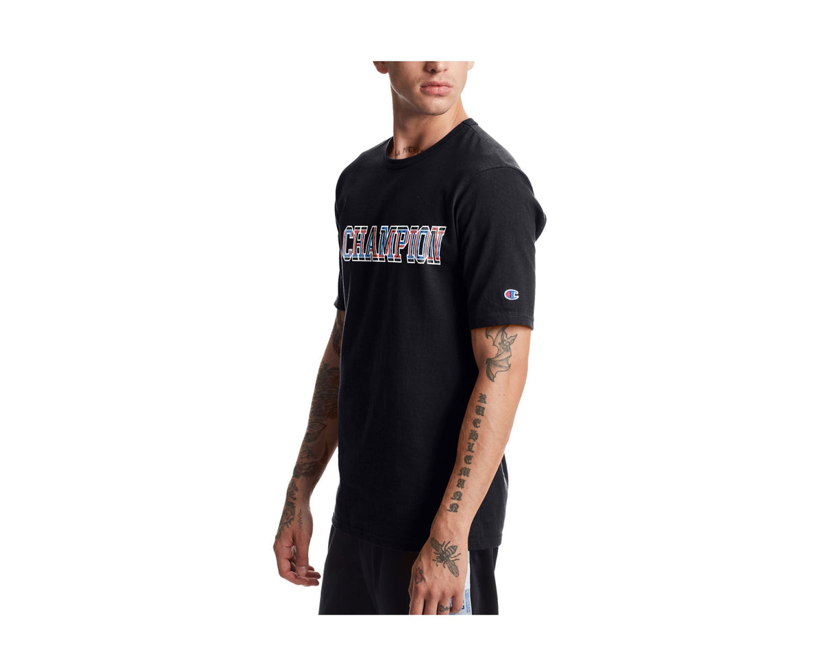 Champion C Life Heritage 3D Logo Men's T-Shirt — Black
