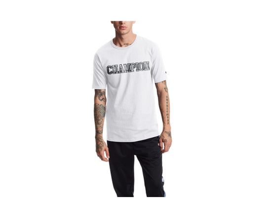 Champion C Life Heritage 3D Logo Men's T-Shirt — White