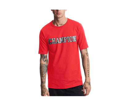 Champion C Life Heritage 3D Logo Men's T-Shirt — Red