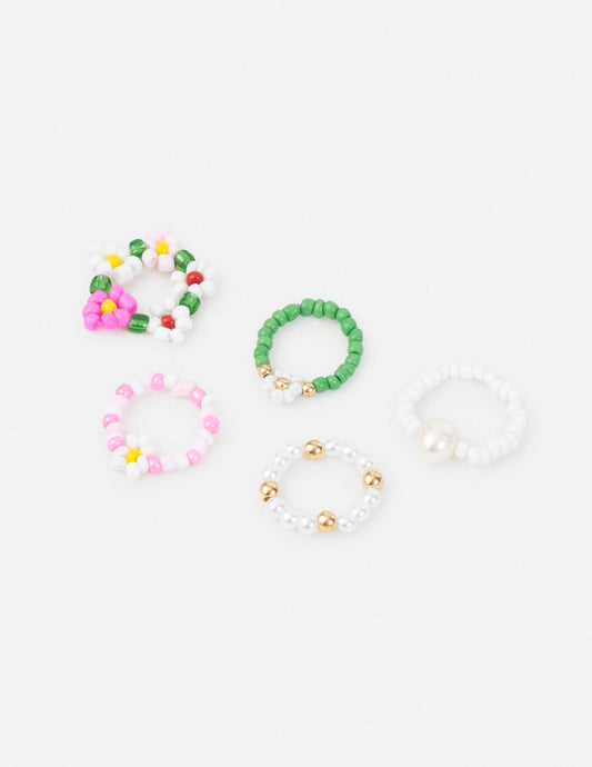 Elevated Faith Garden Beaded Ring Set