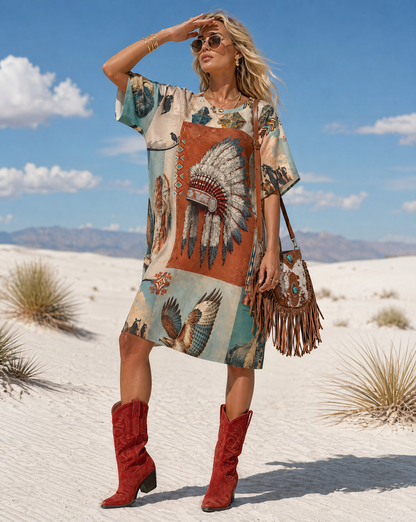 Baha Ranch Bohemian Dreams T Shirt Dress or Sleep Shirt