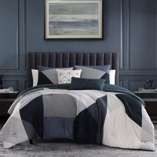 Bebejan Geo Fusion 5 Piece Reversible Comforter Set
