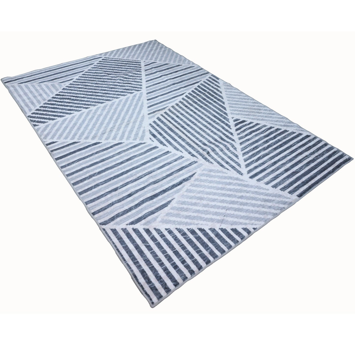 Bibb Home Washable Flannel Printed Accent Rug With Latex Back 1-2 Pack  24x36