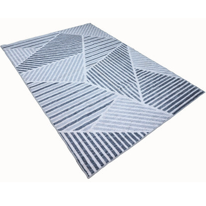 Bibb Home Washable Flannel Printed Accent Rug With Latex Back 1-2 Pack  24x36