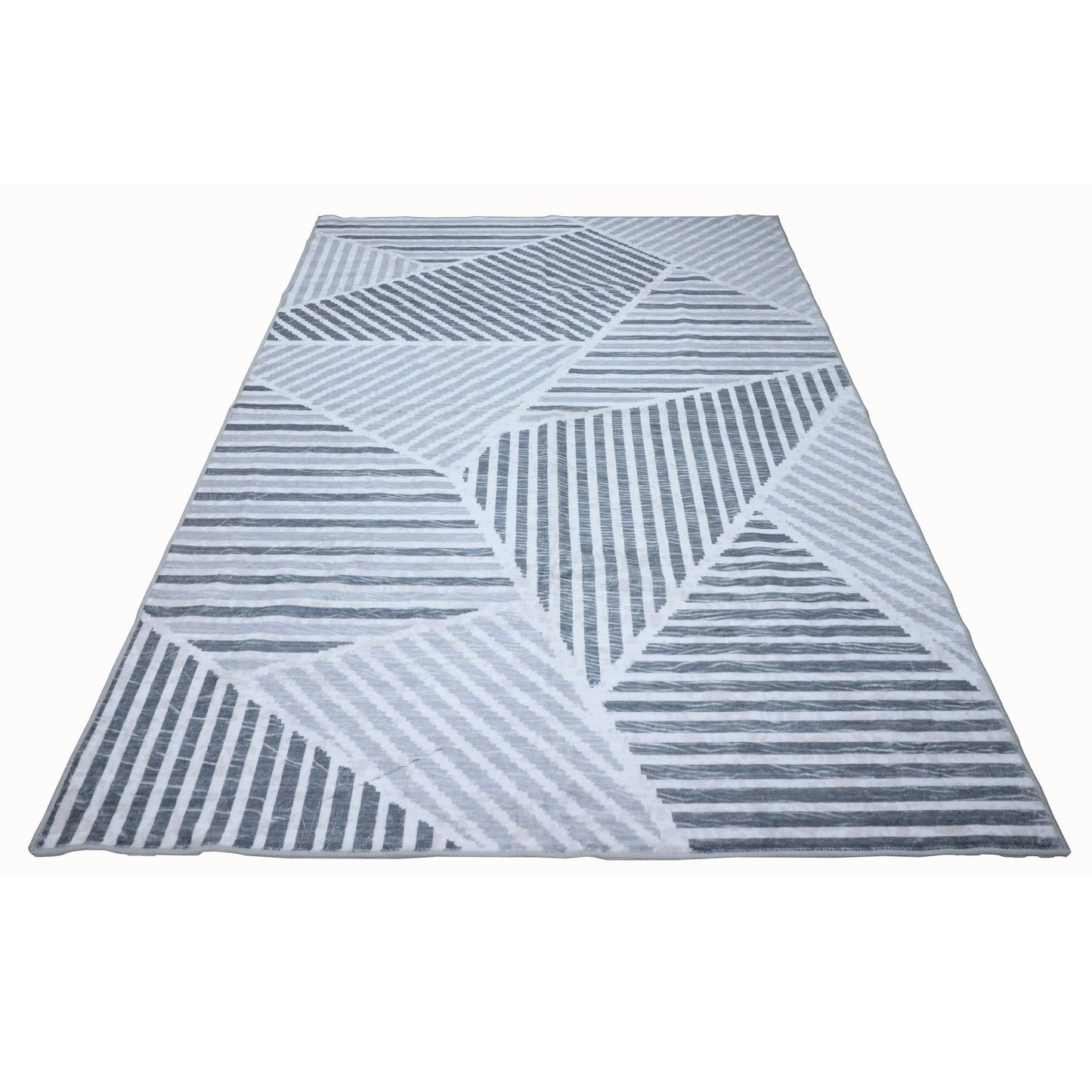 Bibb Home Washable Flannel Printed Accent Rug With Latex Back 1-2 Pack  24x36