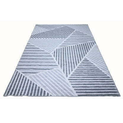 Bibb Home Washable Flannel Printed Area Rug With Latex Back 5x7 Ft