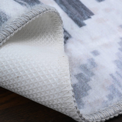 Bibb Home Washable Flannel Printed Accent Rug With Latex Back 1-2 Pack  24x36