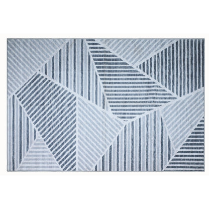 Bibb Home Washable Flannel Printed Accent Rug With Latex Back 1-2-Pack 20x30