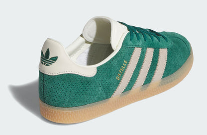 adidas Grade School Gazelle 'Wonder Beige Collegiate Green Gs' Sneakers