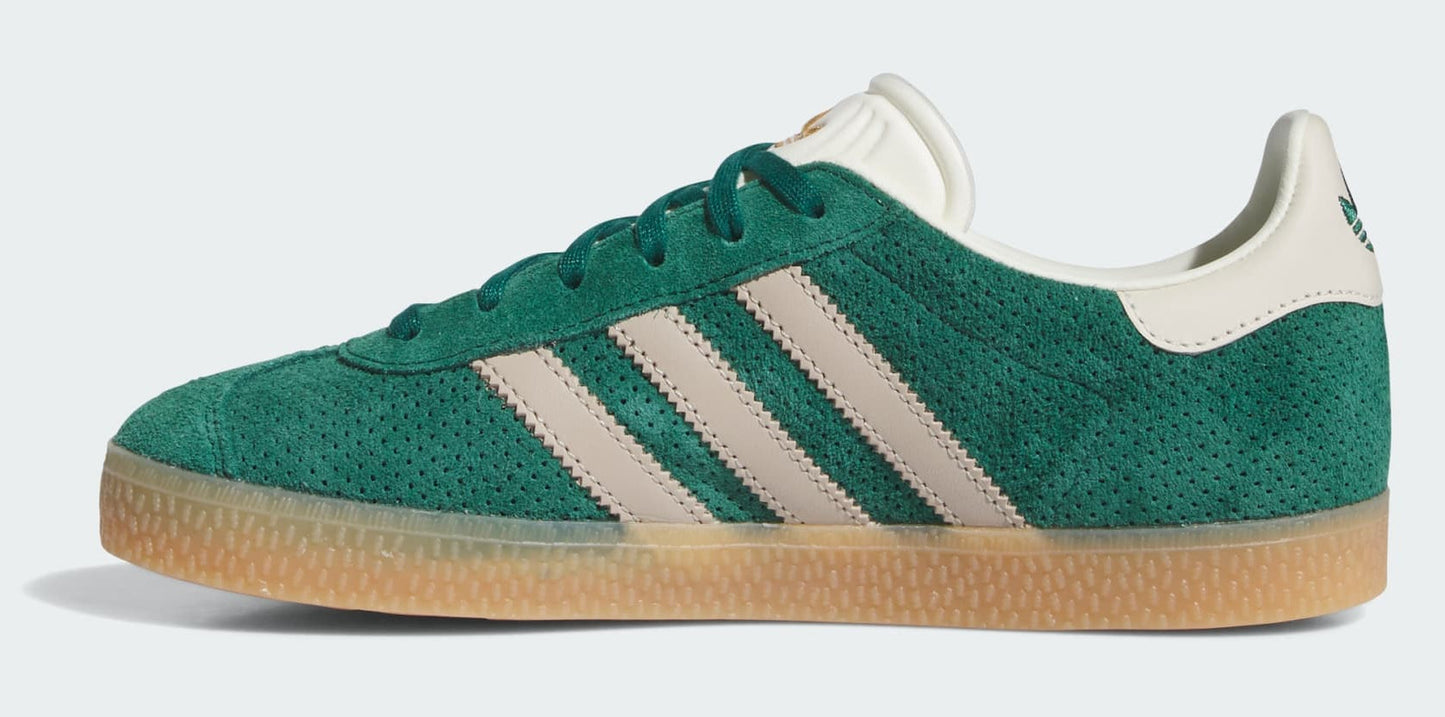adidas Grade School Gazelle 'Wonder Beige Collegiate Green Gs' Sneakers