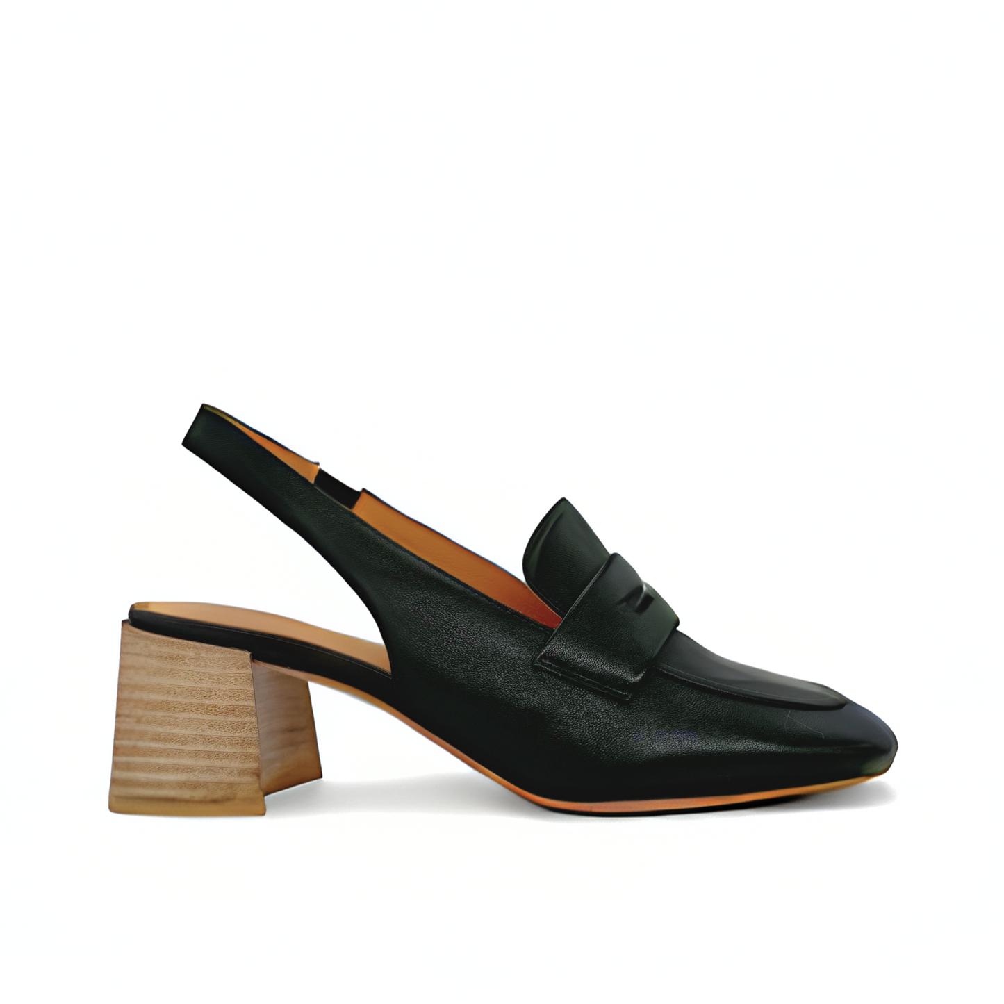 Glasgow Slingback Mules - Black