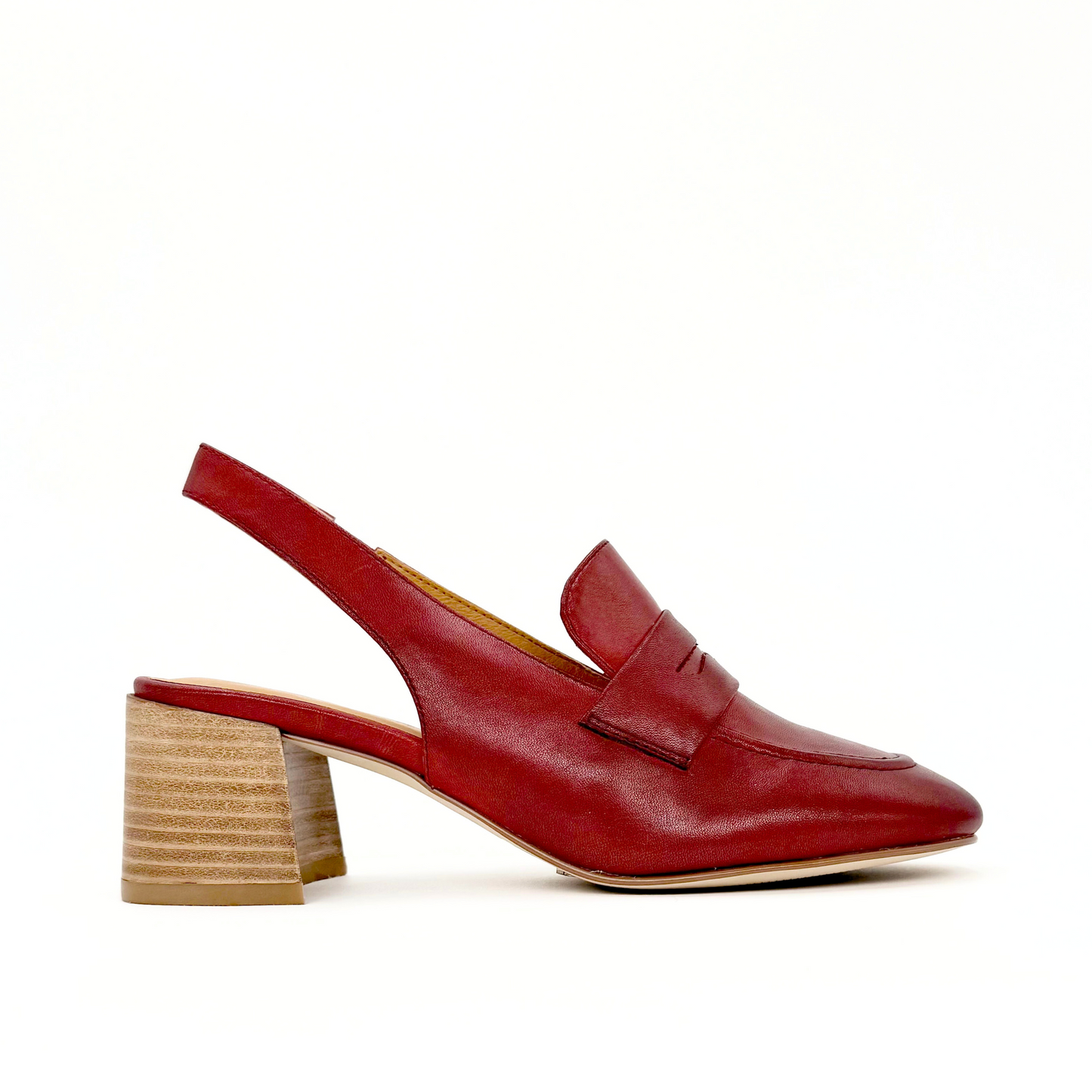 Glasgow Slingback Mules - Red