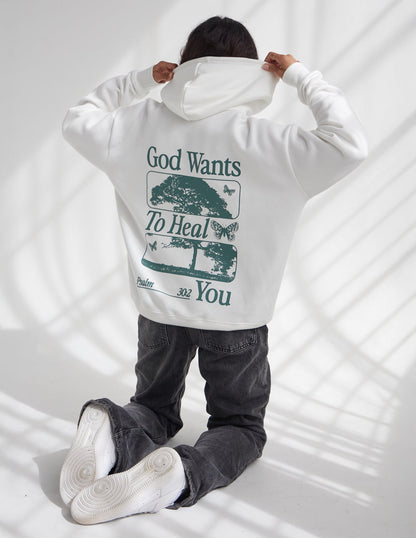 Elevated Faith God Heals Unisex Hoodie