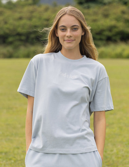 Elevated Faith God Is Here Unisex Tee