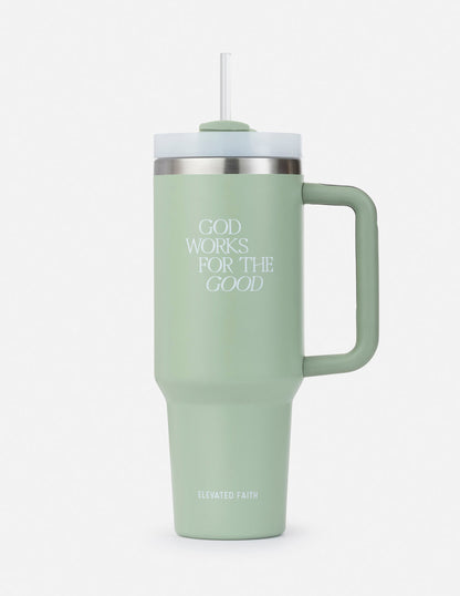 Elevated Faith God Works for the Good 40 oz Tumbler