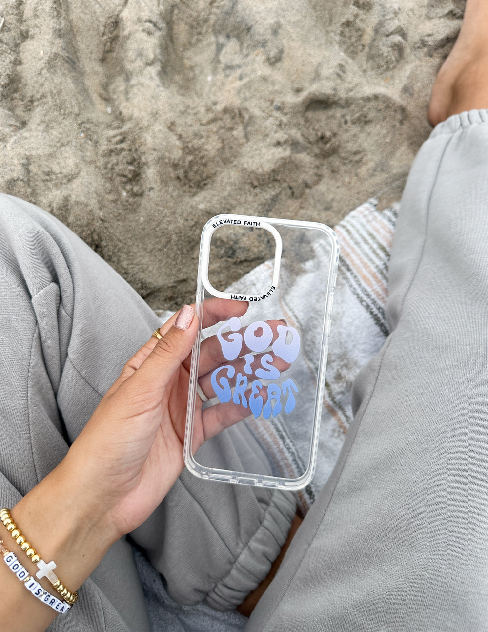 Elevated Faith God is Great Phone Case