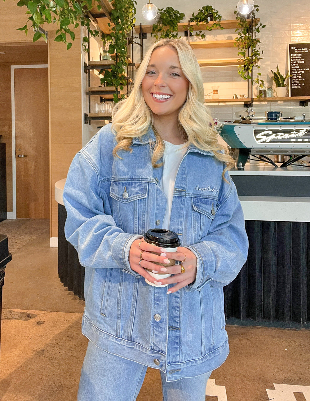 Elevated Faith God of Miracles Denim Jacket