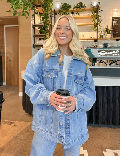 Elevated Faith God of Miracles Denim Jacket