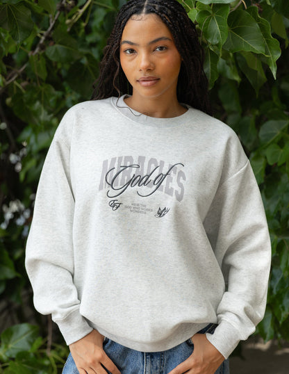 Elevated Faith God of Miracles Unisex Crewneck