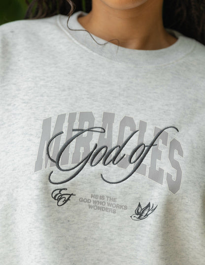 Elevated Faith God of Miracles Unisex Crewneck