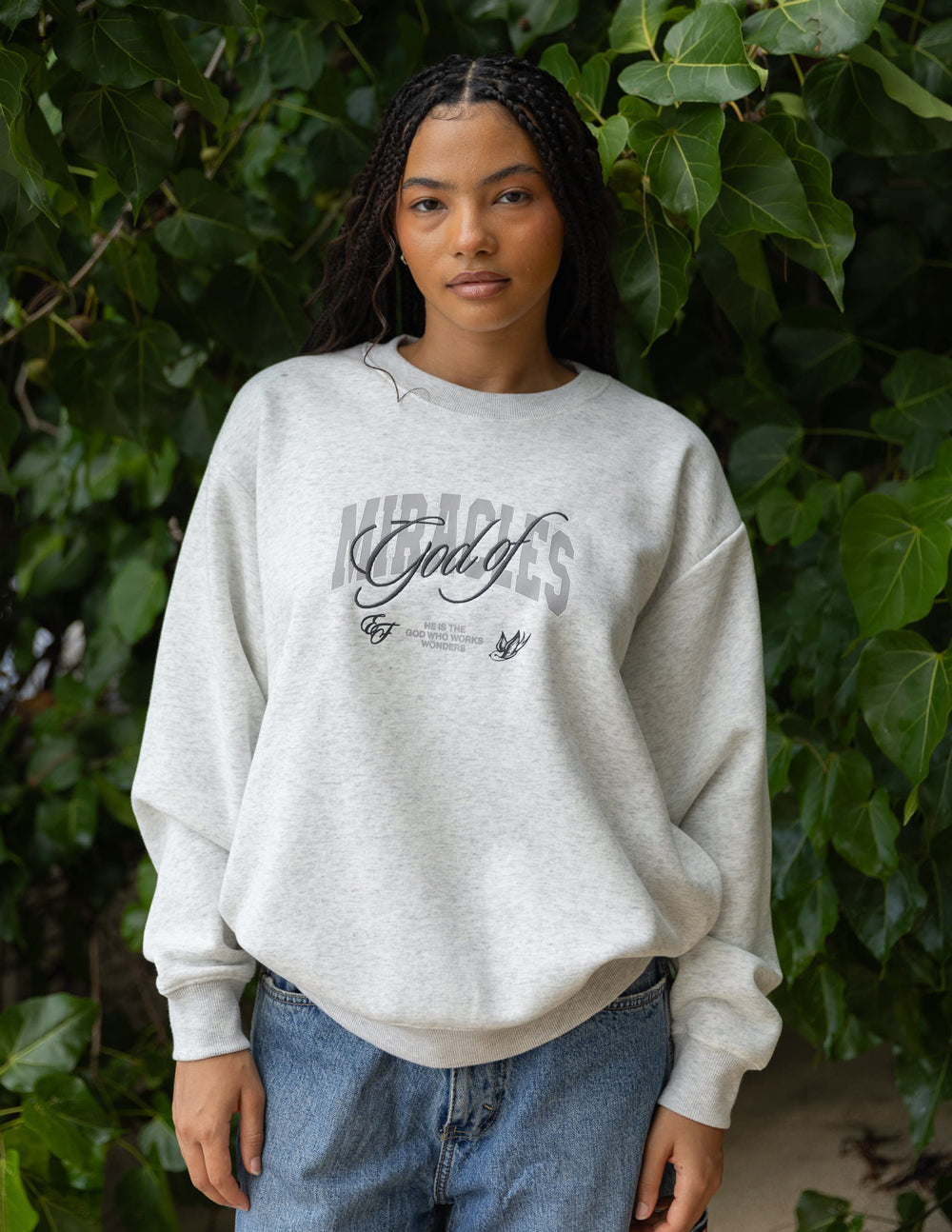 Elevated Faith God of Miracles Unisex Crewneck