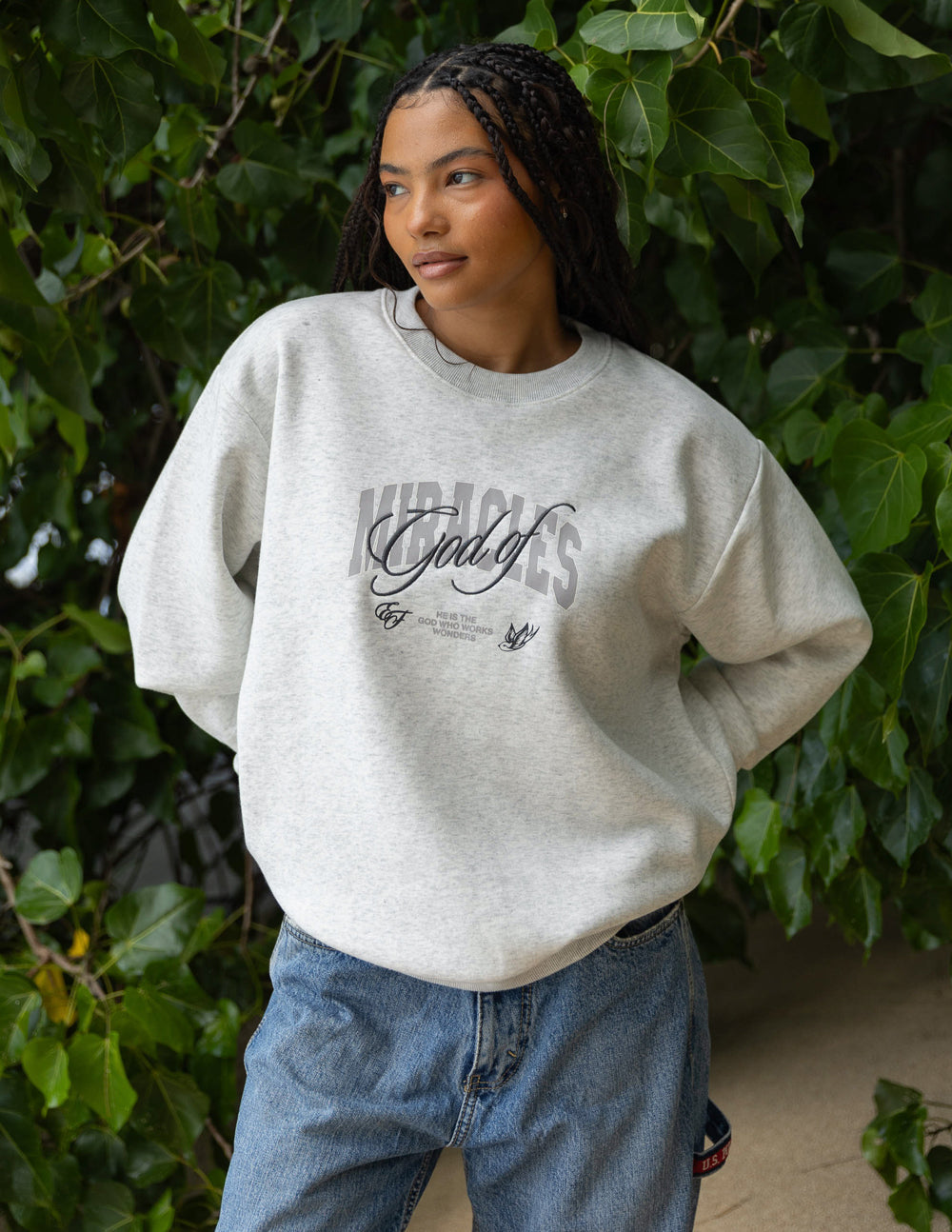 Elevated Faith God of Miracles Unisex Crewneck