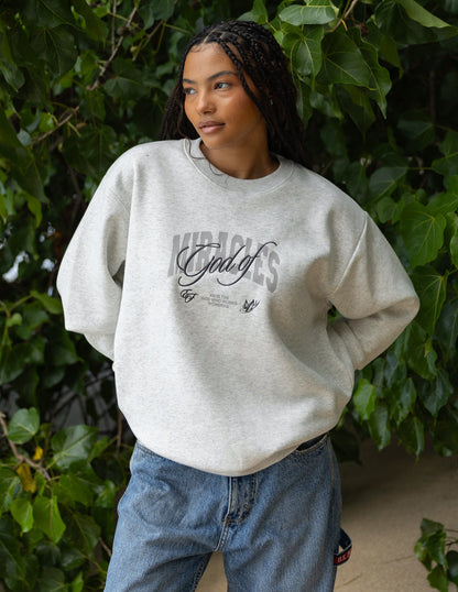 Elevated Faith God of Miracles Unisex Crewneck